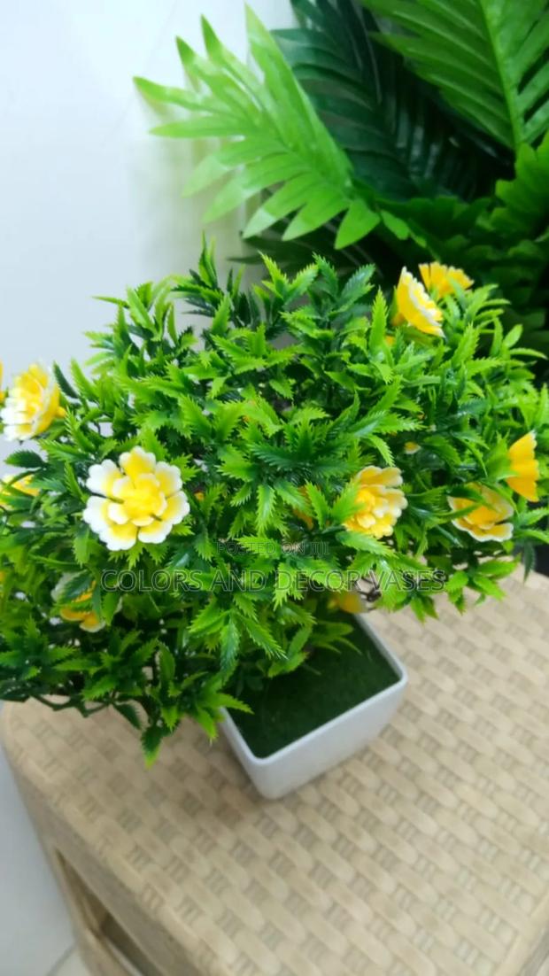 Yellow Flowers Bonsai Table Top Decor