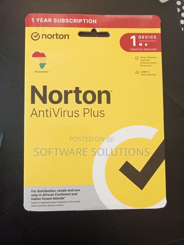 Norton Antivirus 1 User - main view