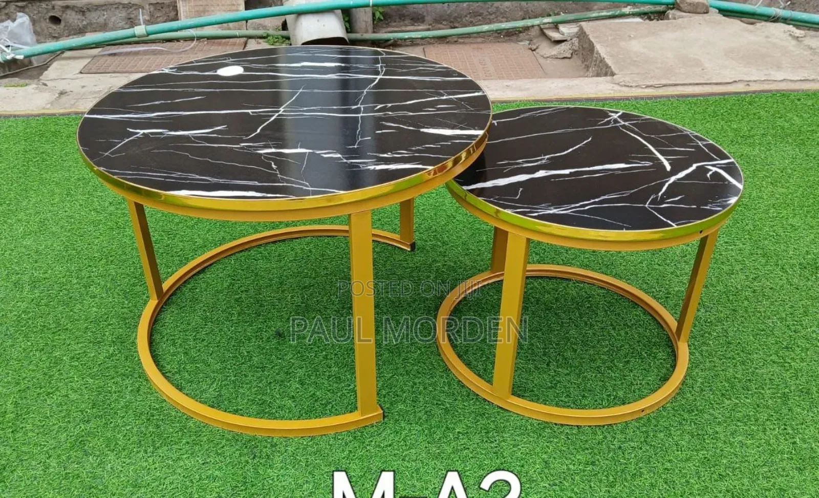 Black Round Coffee Table
