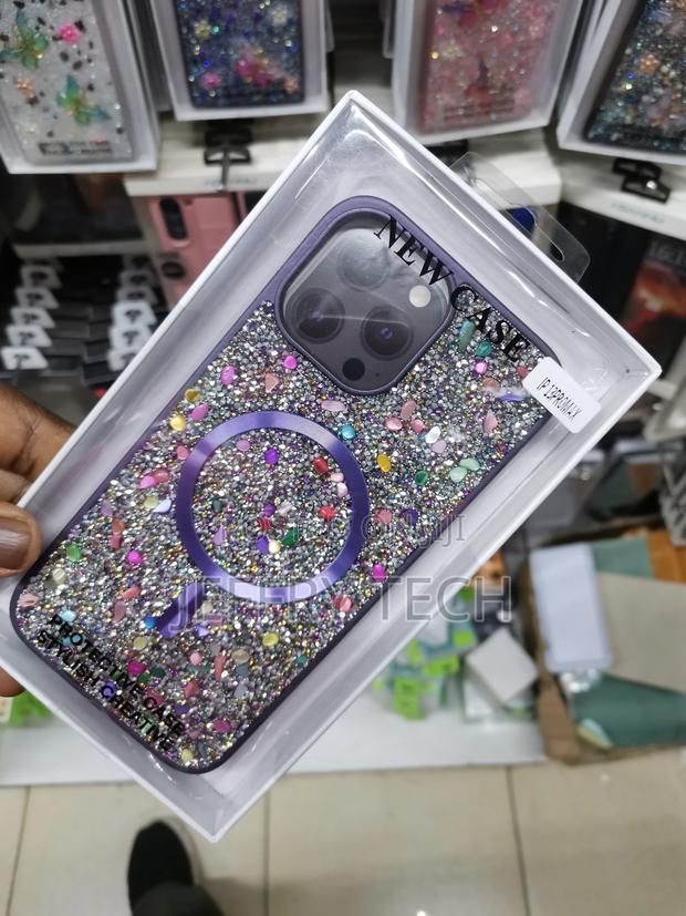 MINSCOSE Glitter for iPhone 13 Pro Max Case,Sparkly Glitter - thumbnail 2