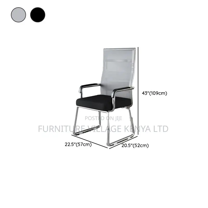 Modish Black Fabric Task Chair With Armrest