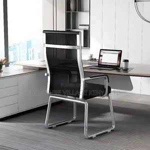 Modish Black Fabric Task Chair With Armrest