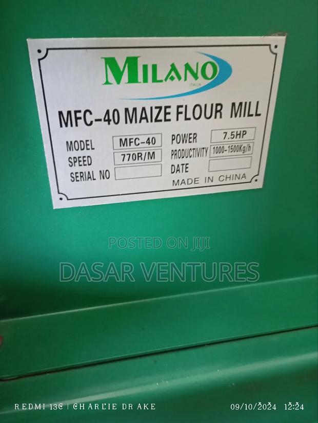 Maize Roller Mill Machine MFM-60 / MFC 40 1000kgs/Hr - thumbnail 4
