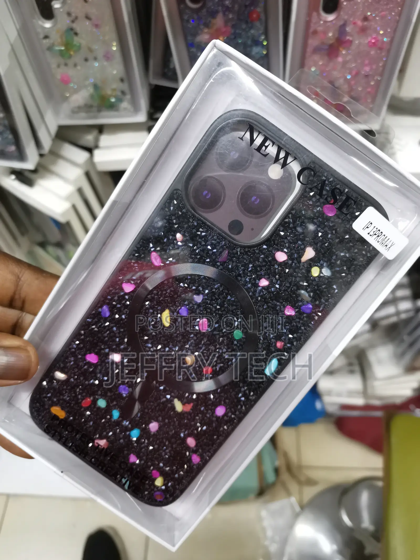 For iPhone 13 Pro Max Case,Luxury Plating Glitter Bling Diam
