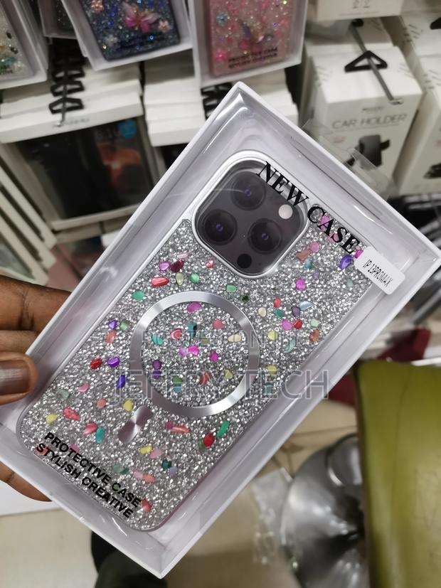 Glitter Bling Phone Case Compatible With Magsafe Clear Shoc - thumbnail 2