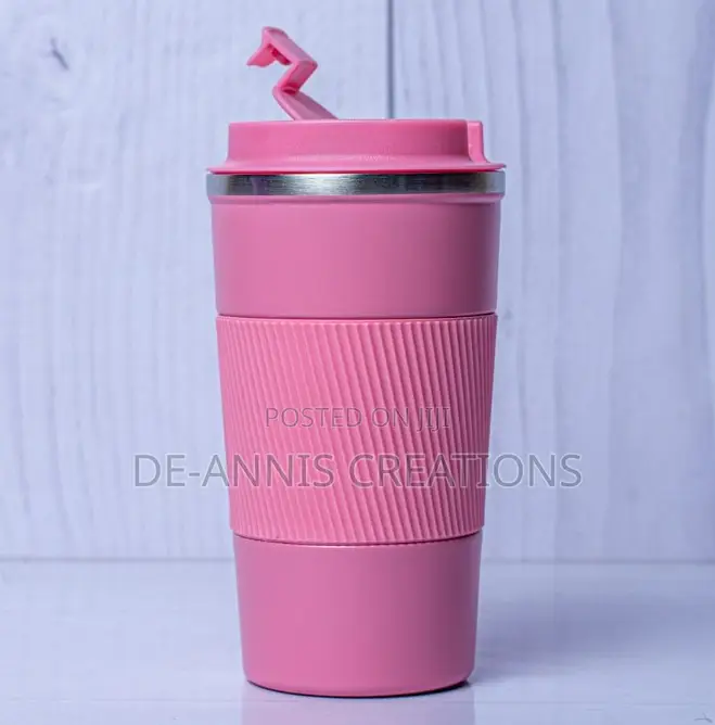 Pink Travel Thermal Mug