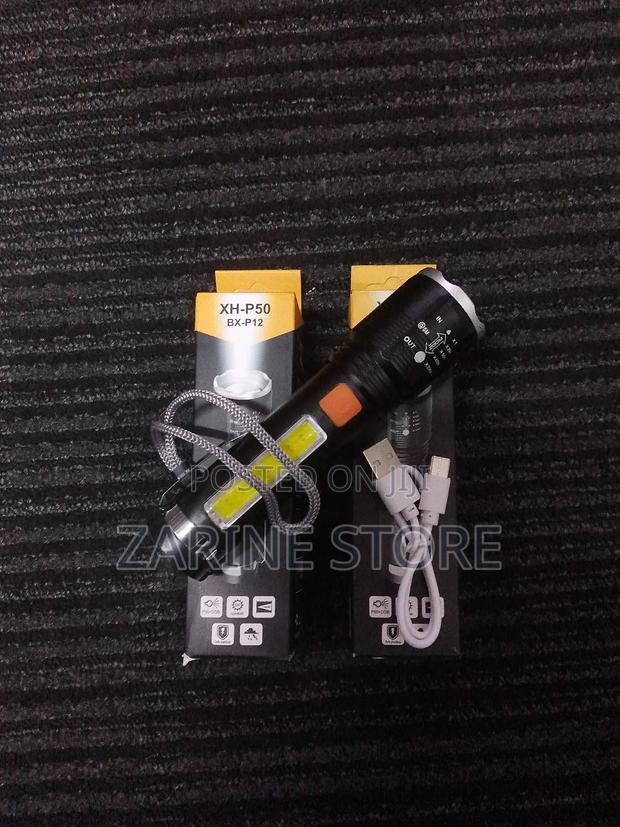 Rechargeable P50 Zooming Torch Flashlight