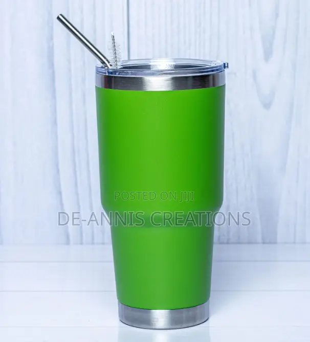 Green Insulated Travel Mug With Spill Proof Lid
