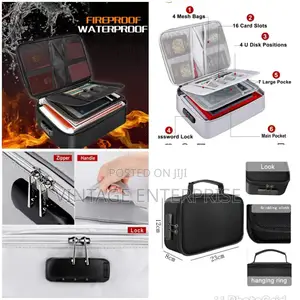 Fireproof/Water Resistant Document Organizer