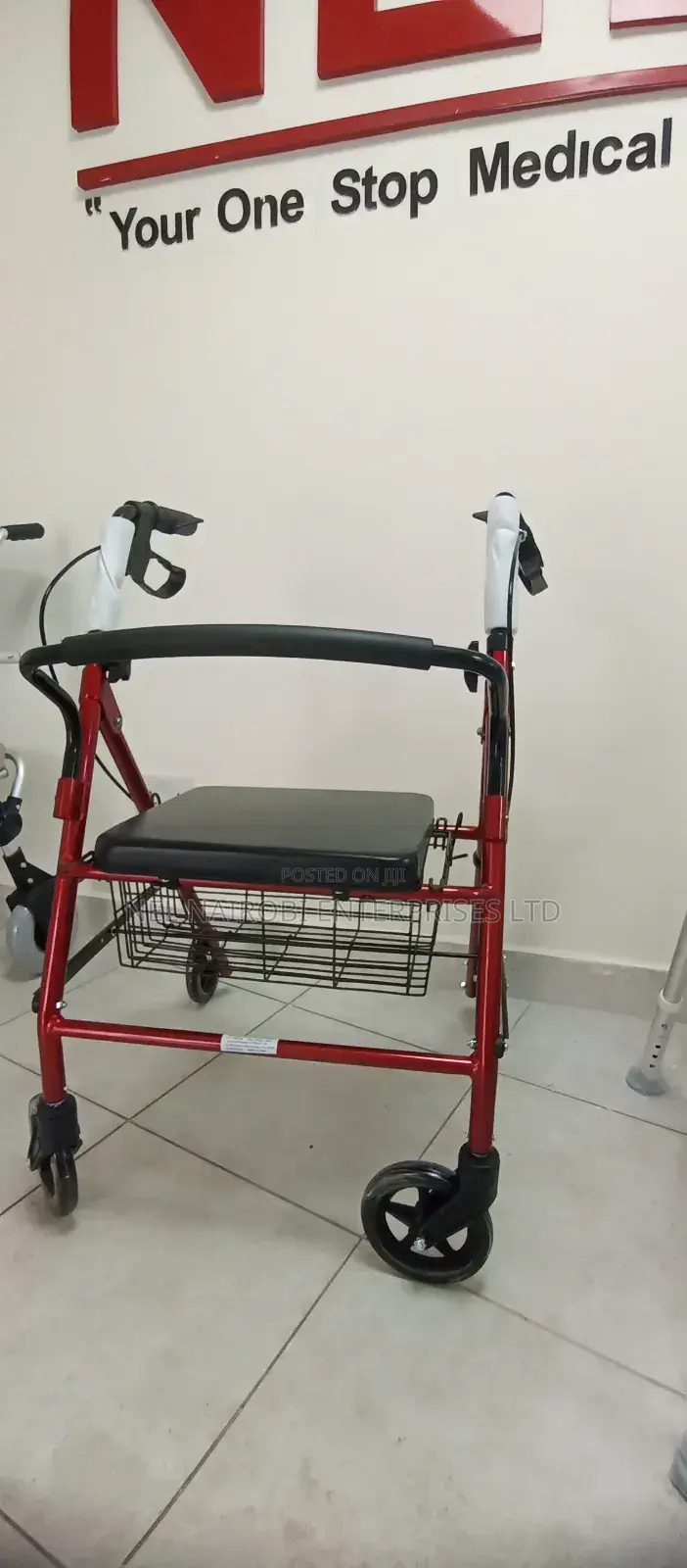 Walking Rollator With Seat