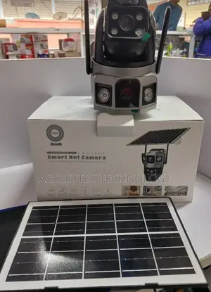 4G Dual Lens Screen PTZ Rotating Solar Camera With SIM Slot