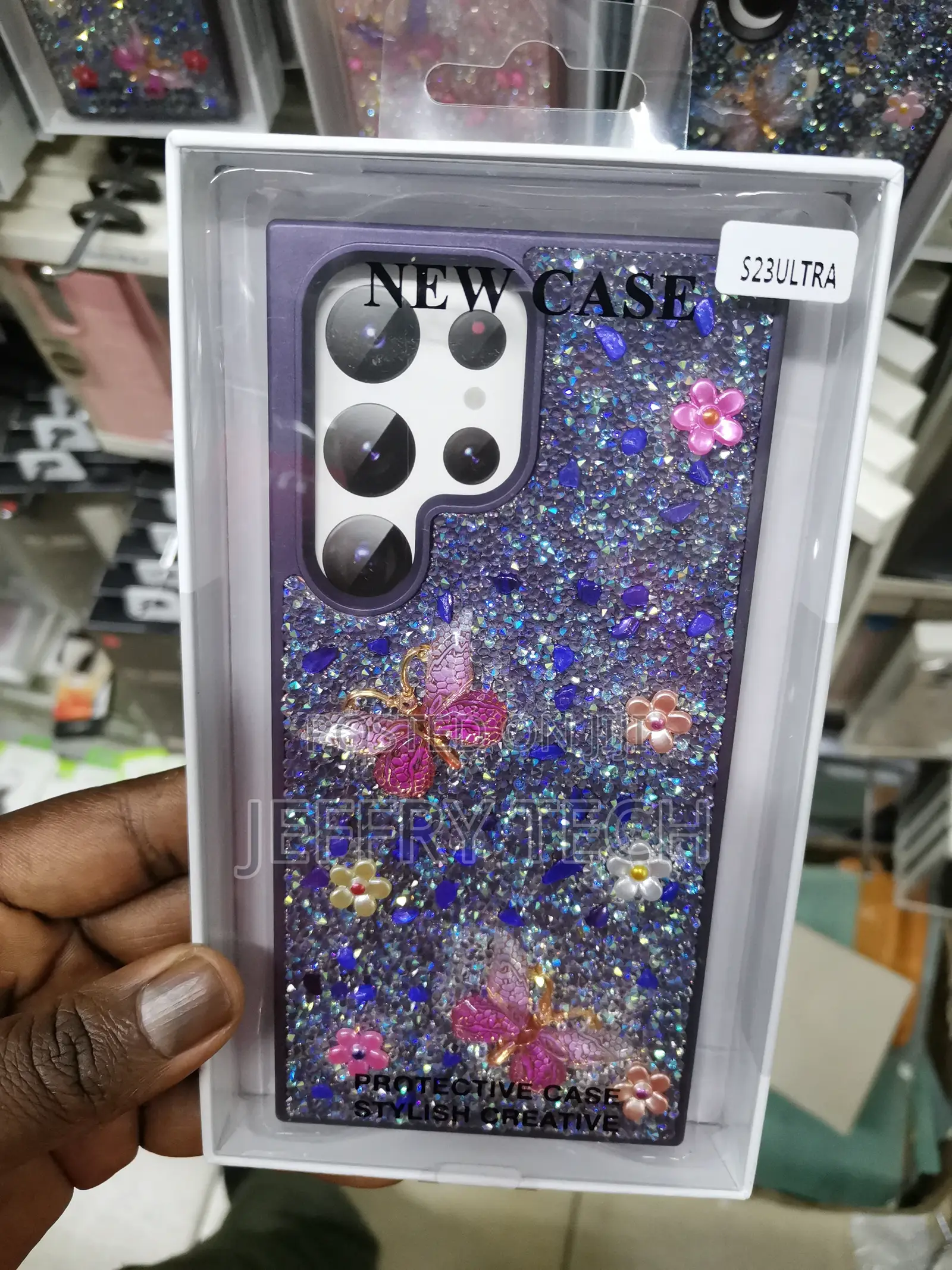 For Samsung Galaxy S23 Ultra Glitter Case, Cute Sparkle Blin