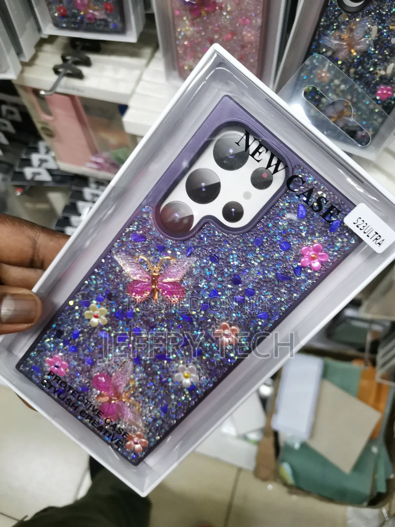 For Samsung Galaxy S23 Ultra Glitter Case, Cute Sparkle Blin