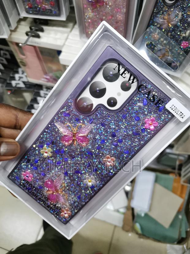 For Samsung Galaxy S23 Ultra Glitter Case, Cute Sparkle Blin - thumbnail 2