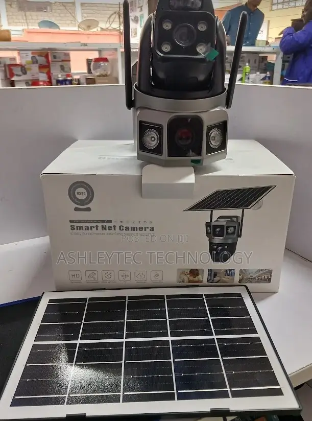 Solar Battery 4G Simcard Dual Lens Screens Solar Camera