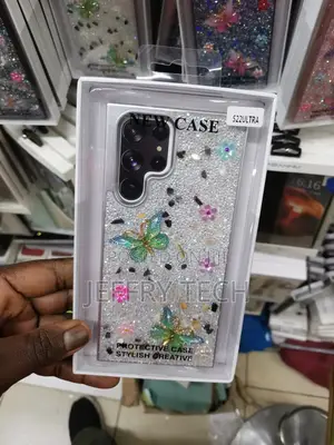Galaxy S22 Ultra Case, Slim Fit Glitter Sparkly Case