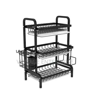 3 Tier High Quality Carbon Steel Dish Rack