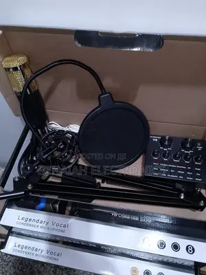 Professional Condenser Microphone, Quality Live Sound Card