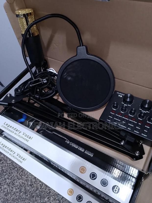 Professional Condenser Microphone, Quality Live Sound Card
