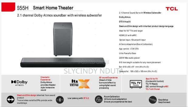 TCL Smart Home Theater S55H(Sound Bar)