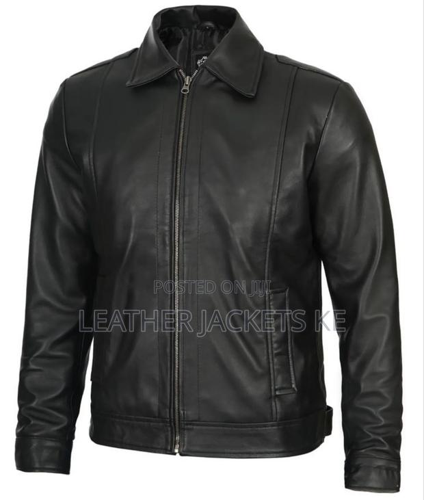 Collar Leather Jackets - thumbnail 2