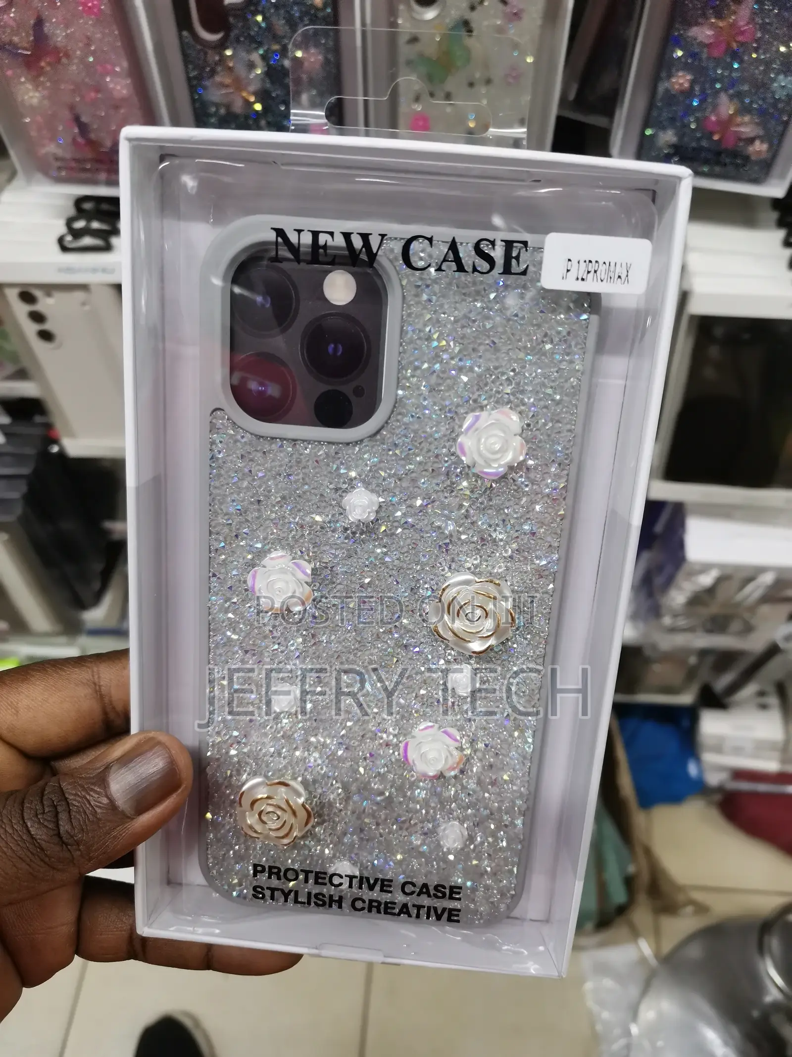 For iPhone 12 Pro Max, Case Luxury Floating B