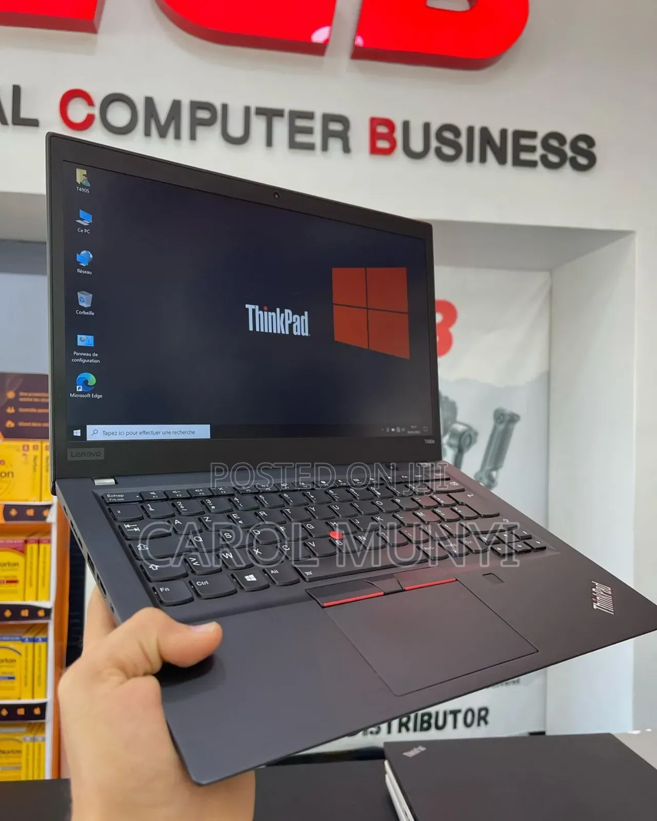 New Laptop Lenovo Thinkpad T490s 8GB Intel Core I7 SSD 256GB