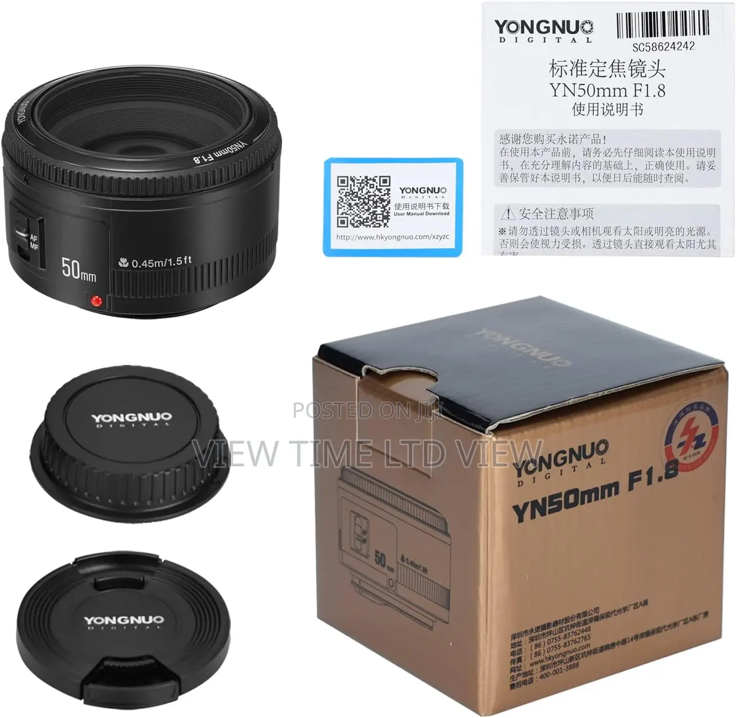 YONGNUO Yn50mm F1.8 Lens Canon EF