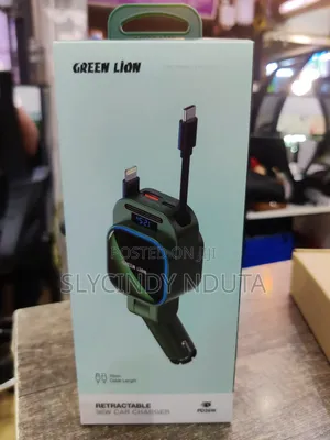 Green Lion Retractable 96W Car Charger