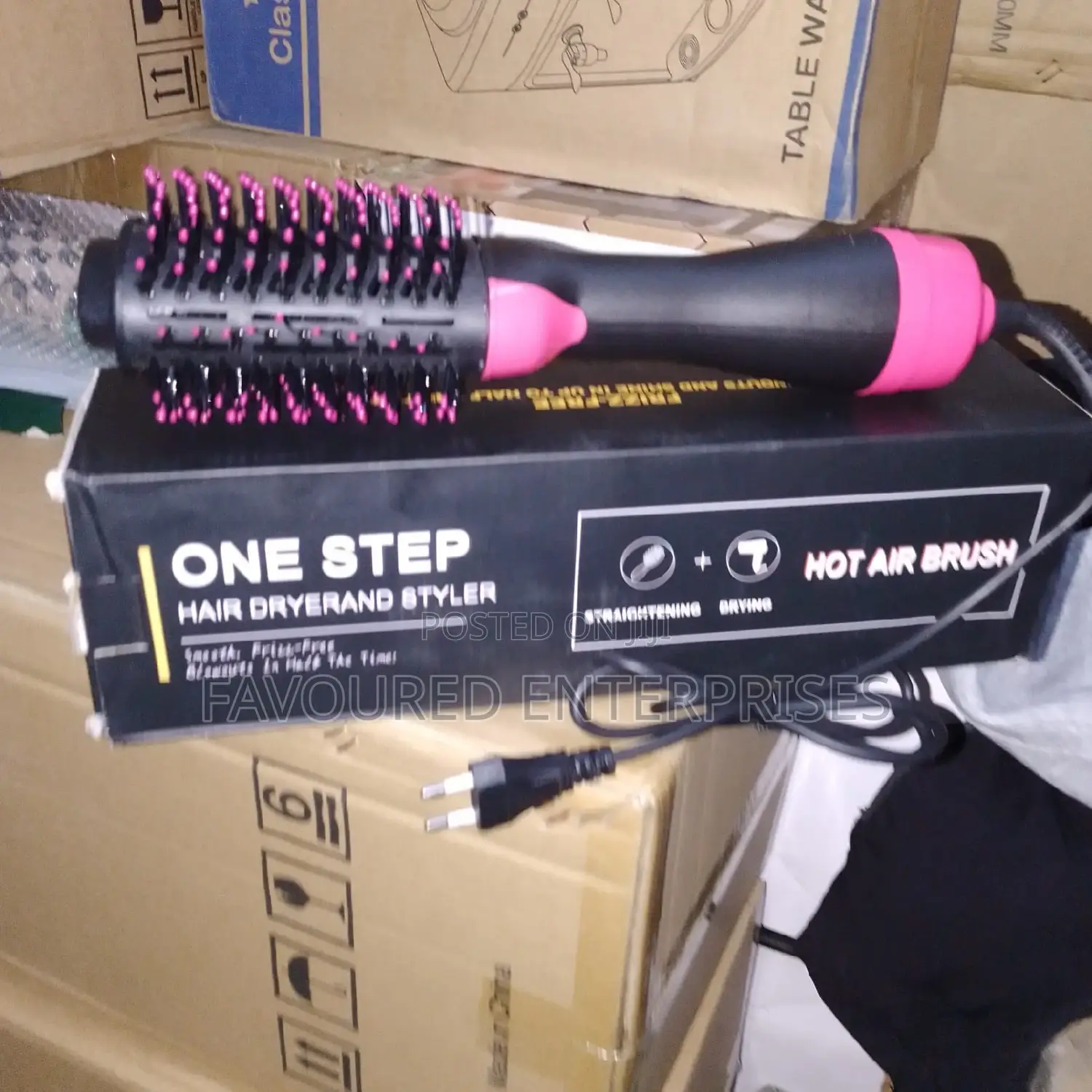 Electric Hair Straightener Brush/ Dryer