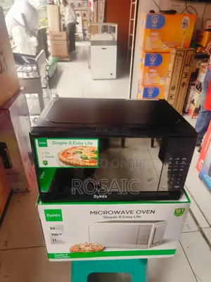New Model Black and Silver Digital Syinix Microwave