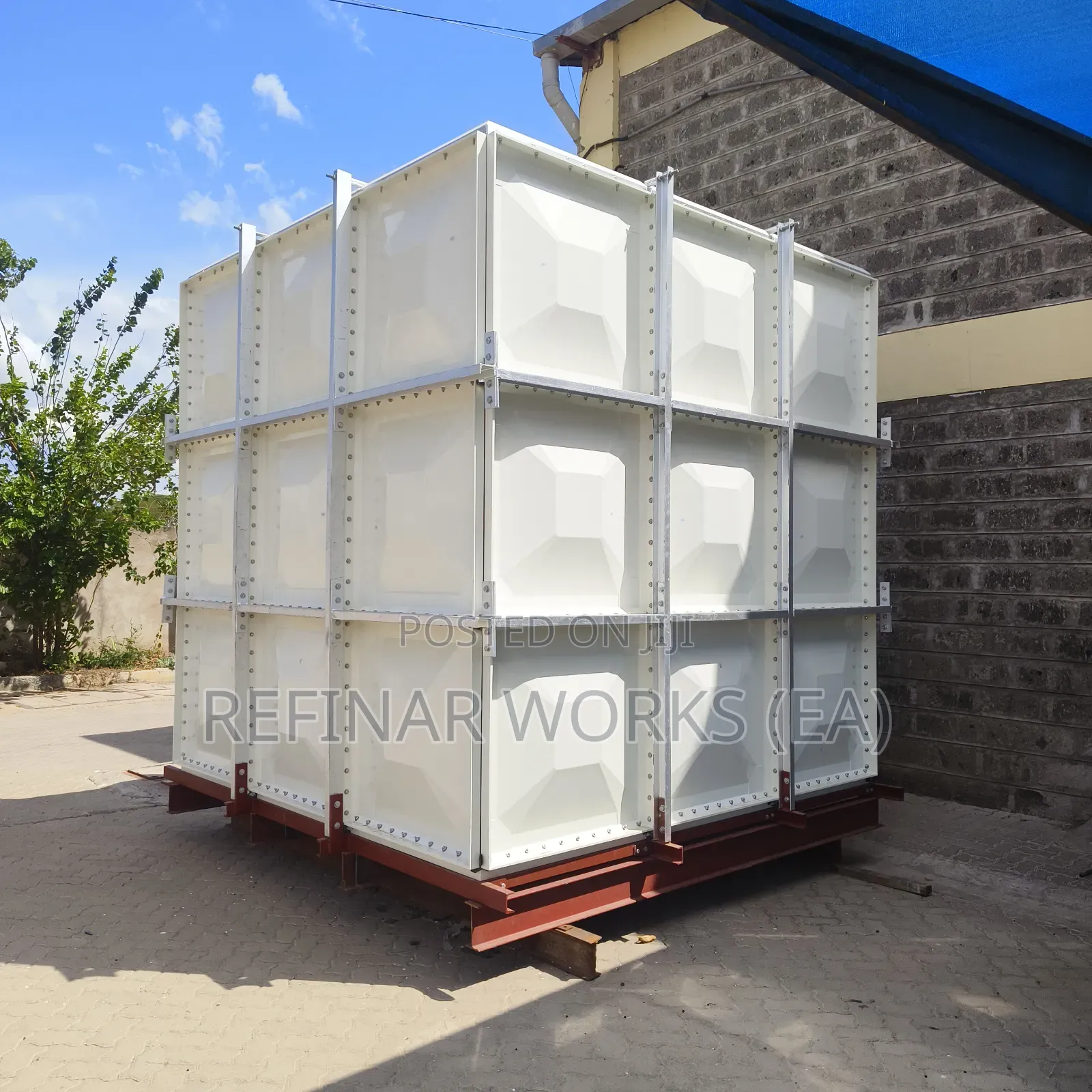 We Supply and Install GRP Water Tanks in East Africa