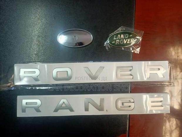 Silver Range Rover Abd Green Oval Badges (2500-1700