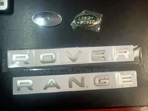 Silver Range Rover Abd Green Oval Badges (2500-1700