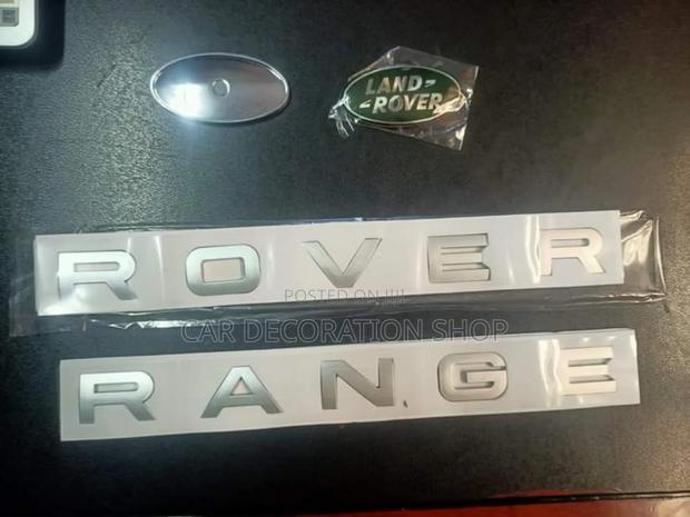 Silver Range Rover Abd Green Oval Badges (2500-1700 - thumbnail 2
