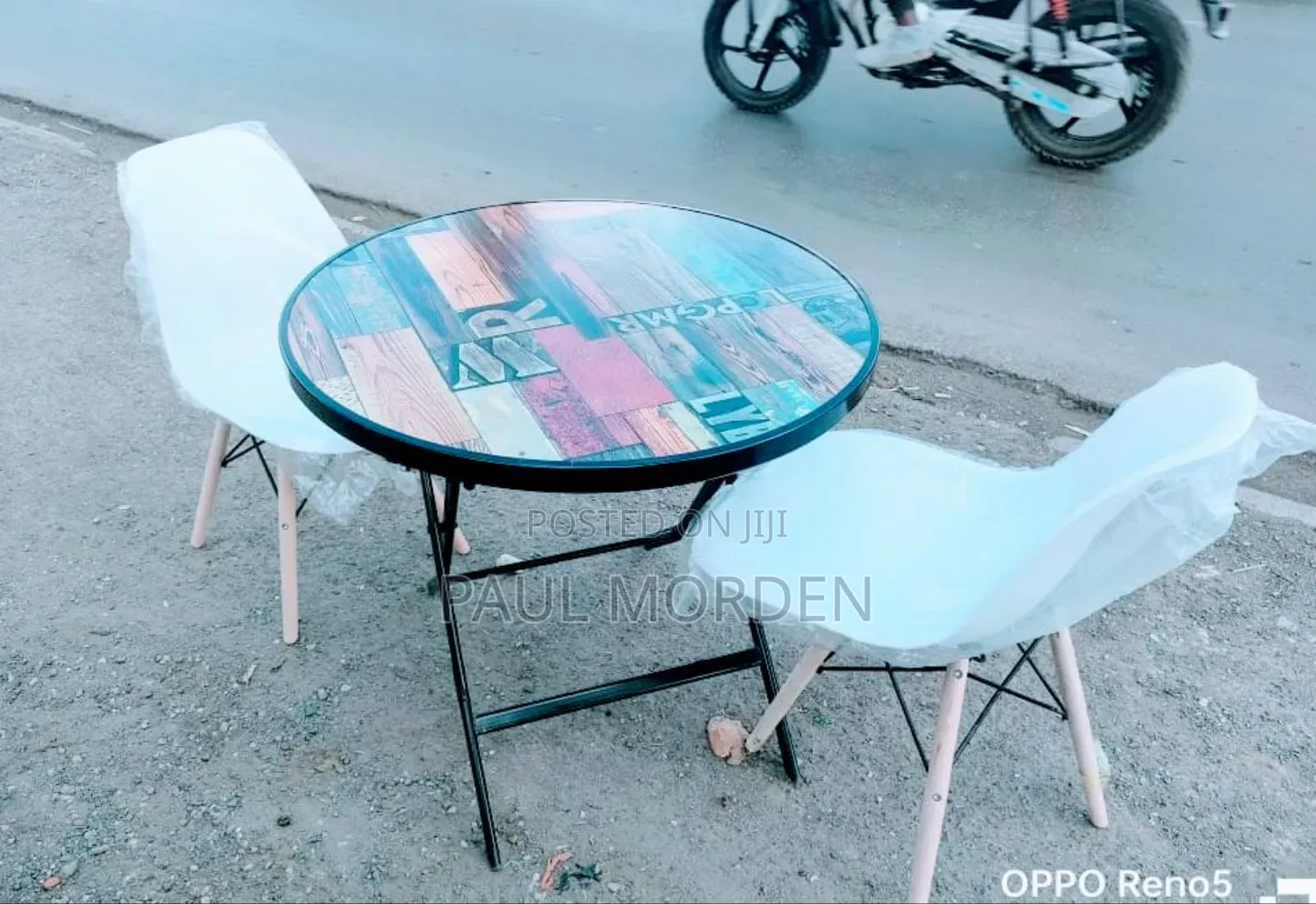 Outdoor Dining Table With Two Dining Chairs