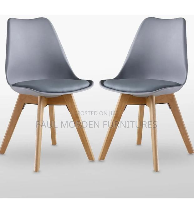 Grey Dining Padded Chairs - main view