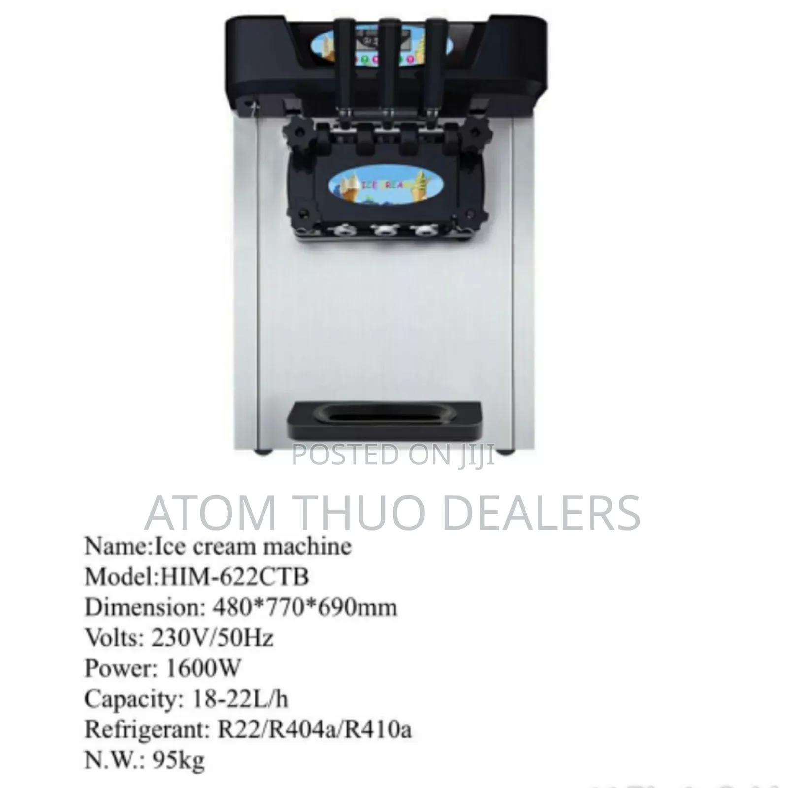 HIM-622CTB Premier Ice Cream Machine