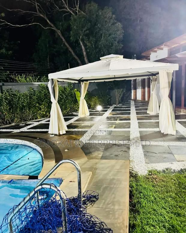 4m * 4m Semi Permanent Gazebo Tents - main view