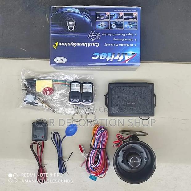 Afritech Car Security Alarm Antitheft Protection