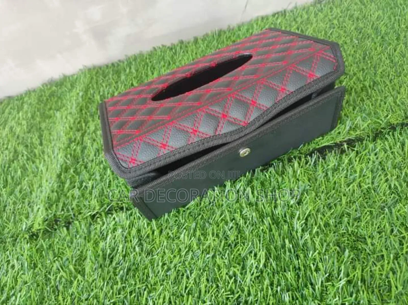 Durable Leather PU Leather Tissue Box Holder