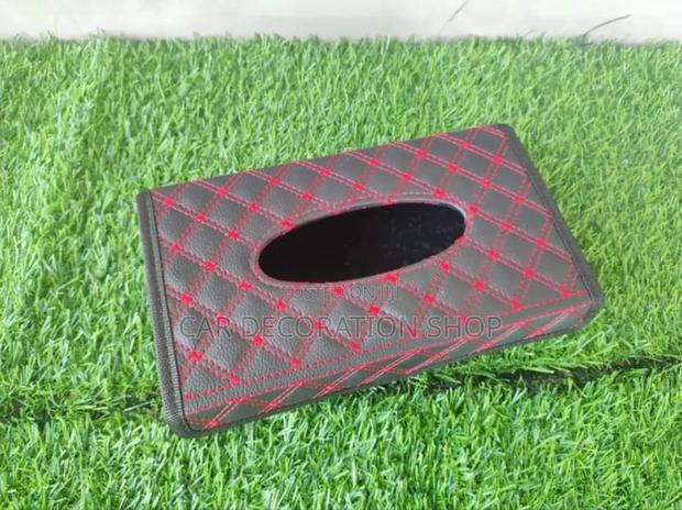 Durable Leather PU Leather Tissue Box Holder - thumbnail 2