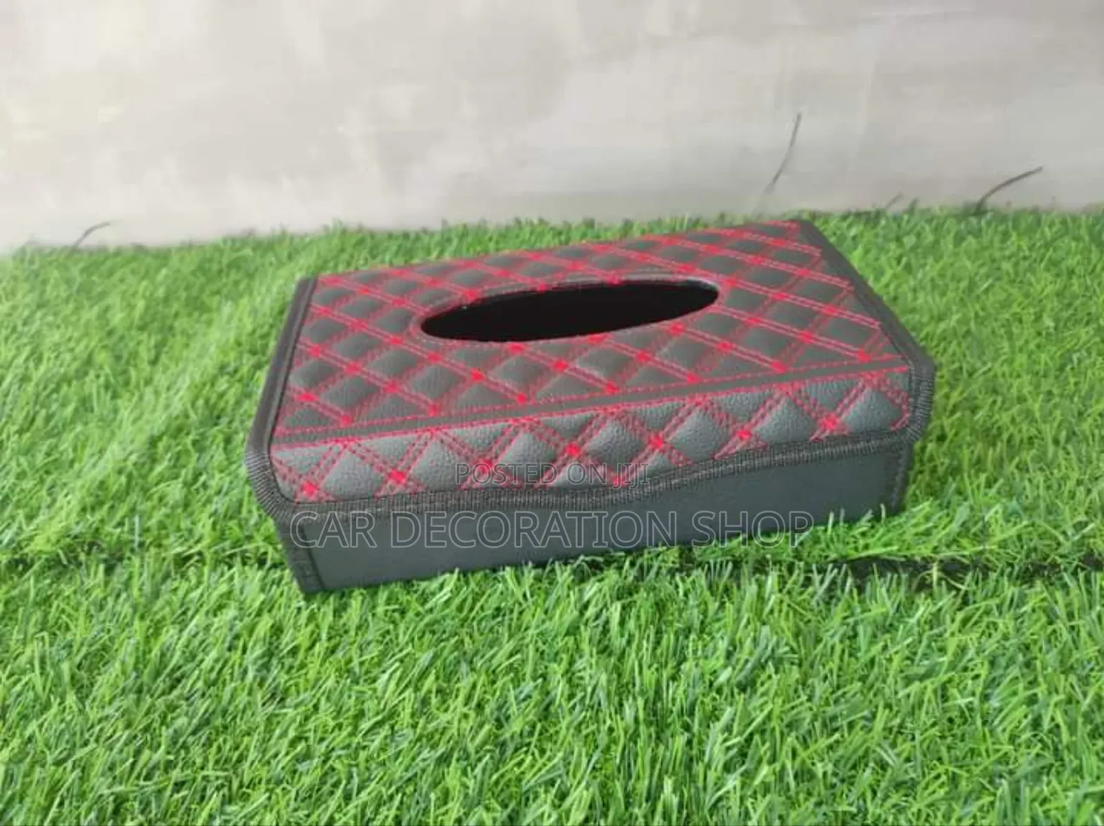 Foldable Leather Car Tissue Box Holder