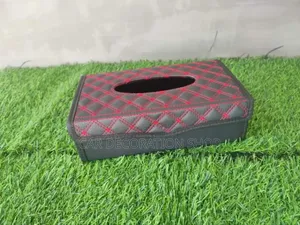 Foldable Leather Car Tissue Box Holder
