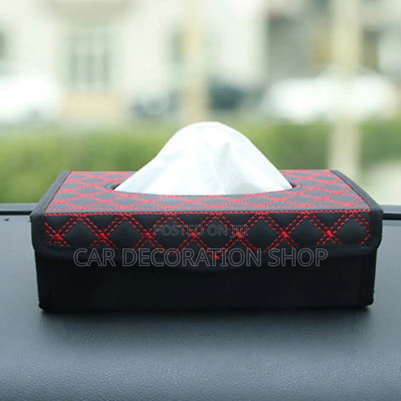 Foldable Leather Car Tissue Box Holder