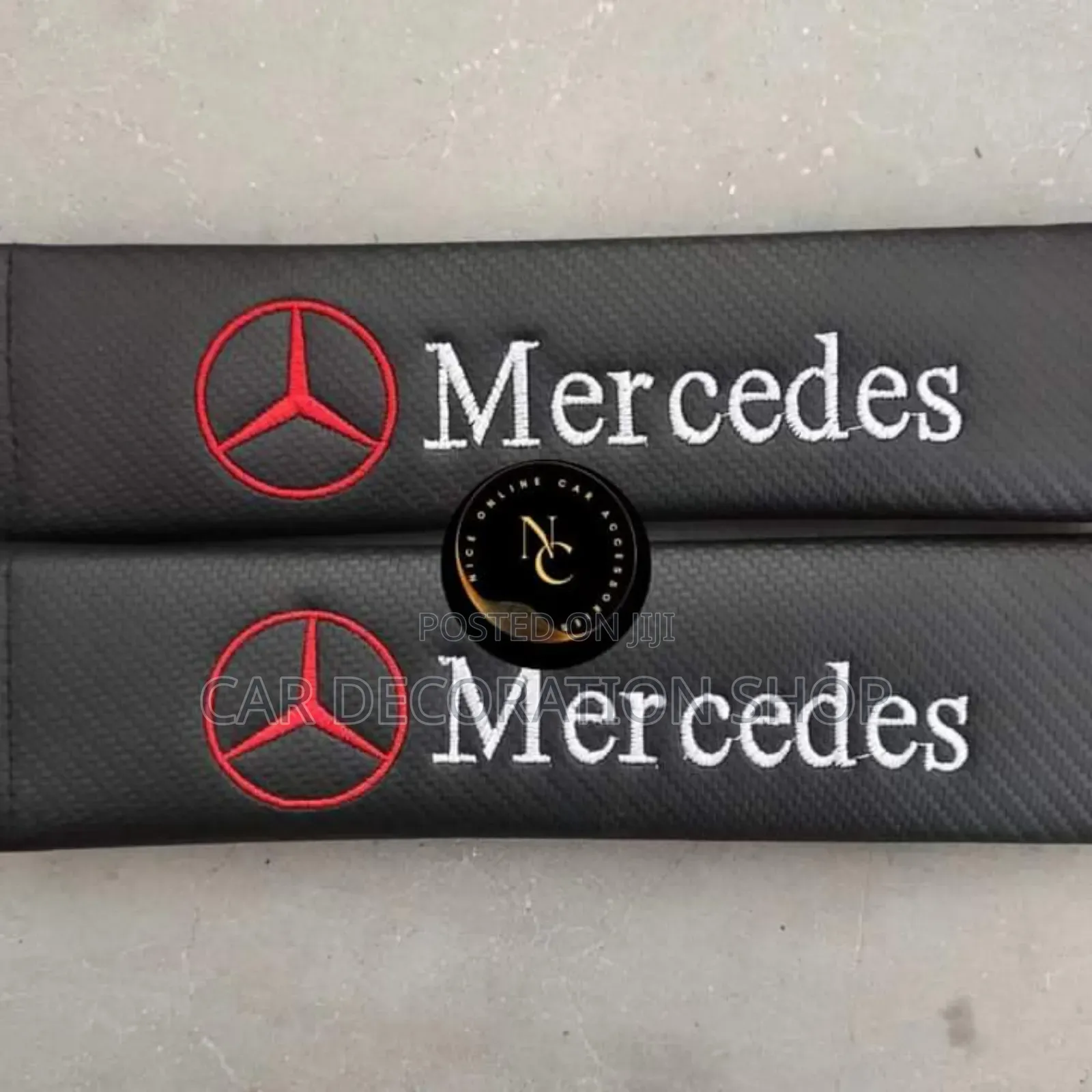 2pcs Mercedes Branded Car Seat Belt Shoulder Comfort Pad