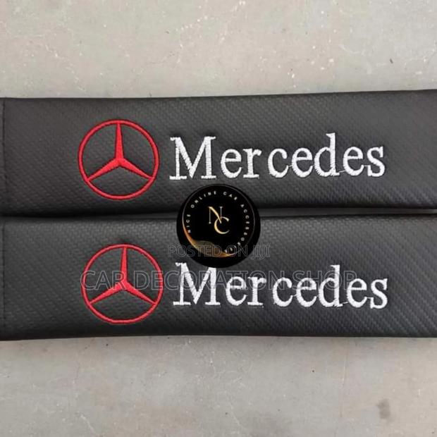 2pcs Mercedes Branded Car Seat Belt Shoulder Comfort Pad