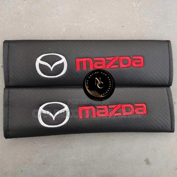 2pcs Mazda Branded Belt Pad Cover - main view