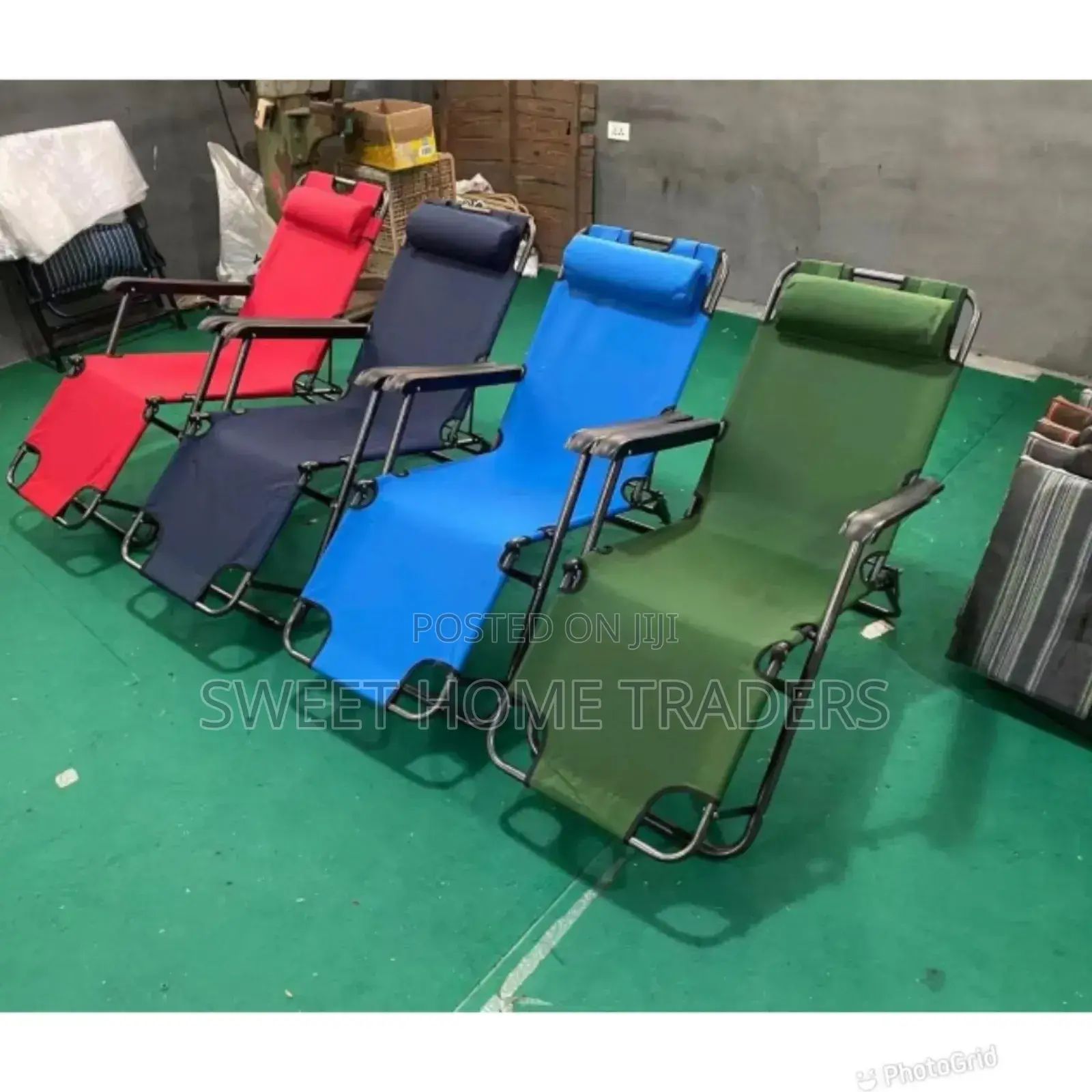 Heavy Duty Patio Folding Recliner Camping Chair