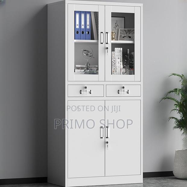 Office Cabinet With Shelves; Two Door Storage Cabinet - main view
